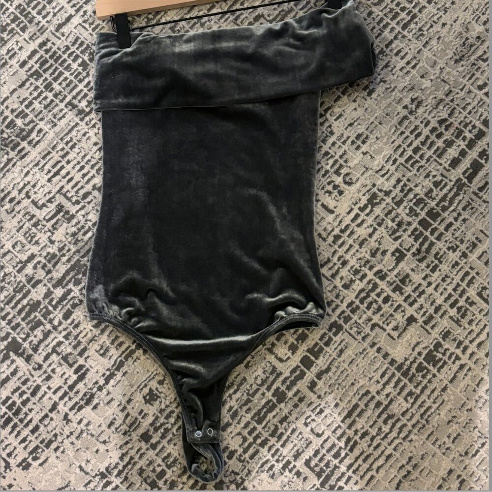 Velvet Bodysuit from Revolve